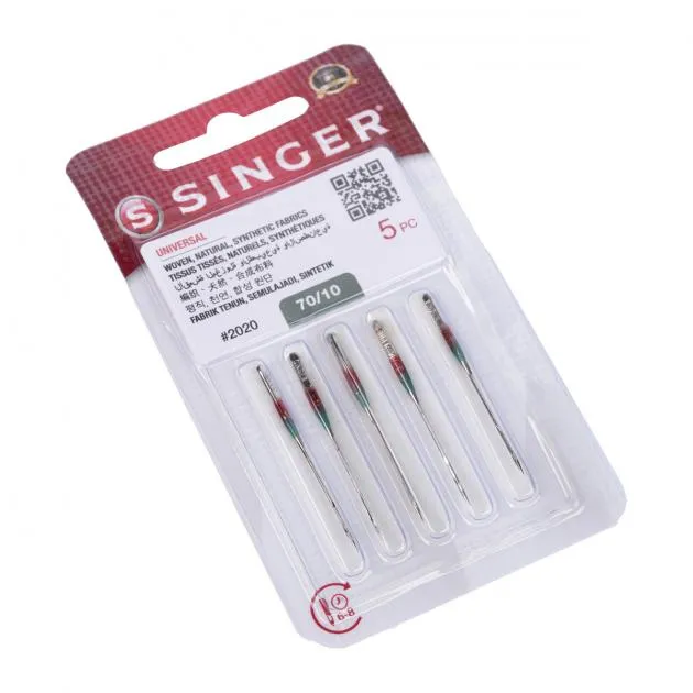 Singer Woven (2020) Sewing Machine Needles, Size 70/10