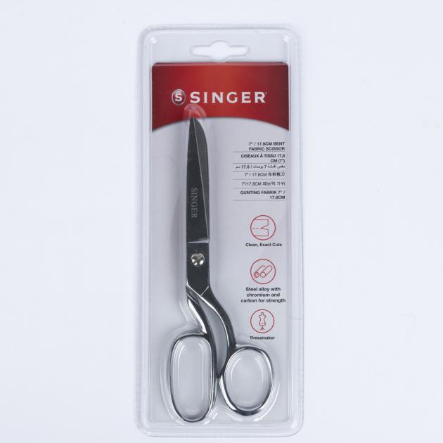 Singer 7" Steel Bent Fabric Scissors (250016113)