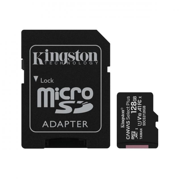 Kingston Canvas Select Plus microSD Card 128GB Class 10 UHS-I