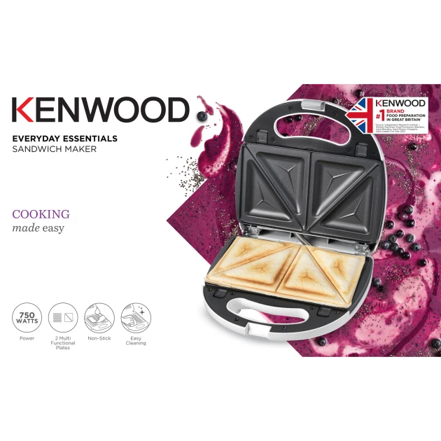 Kenwood 2 In 1 Sandwich Maker - SMP01