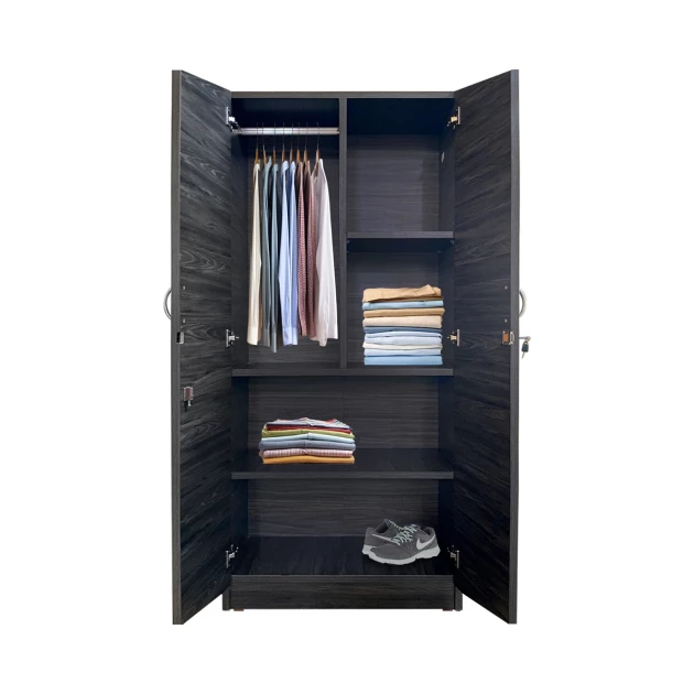 Lite 2 Door Wardrobe - Cathedrel Elm (LF-LITE-2WD-CLM-S)