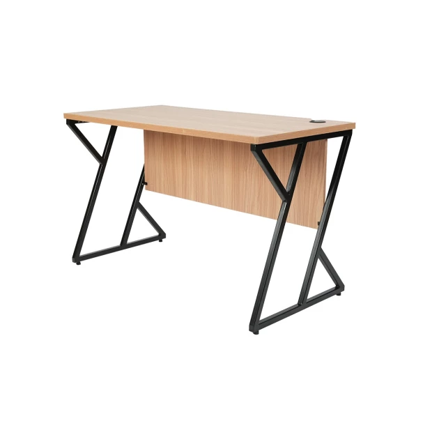 Iron Leg Office Table - Sahara Walnut (LF-OFI-ST-001-SHW-S)