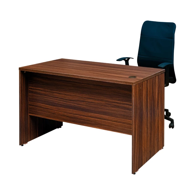 Office Writing Table With 2 Drawers (4 Feet) - Walnut Color (LF-OFI-WT-004-WN-S)