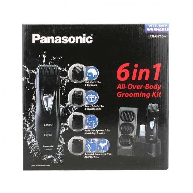 Panasonic 6 In 1 All-Over Body Grooming Kit (ER-GY10)