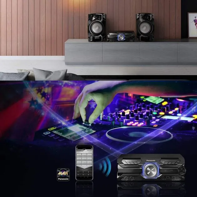Panasonic SC-AKX520 - 650W High Power Audio System With CD Player, DJ & Karaoke Effects