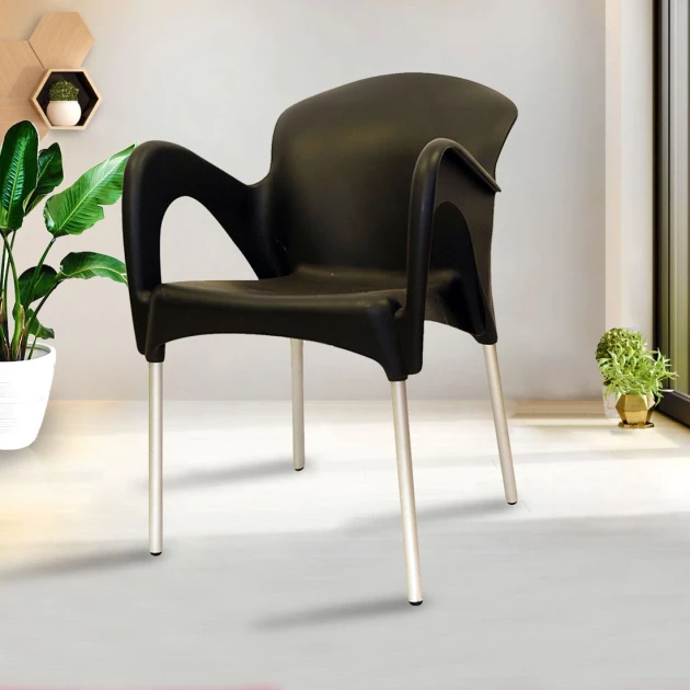 Mondy Hybrid Plastic Chair - Black