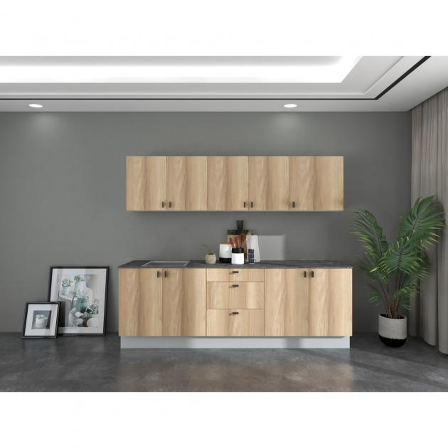 Signature Easy Kitchen Pantry PU-SK8-SFA (Appliances Are Not Included) - Block Kitchen (Foxy Ash)