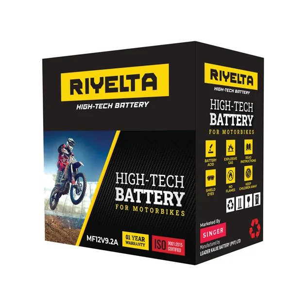 RIYELTA Motorcycle Battery 12V 9 Ah - MF12V9.2A