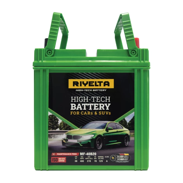Riyelta Car Battery 12V 38 Ah - Right Side - RIYLTA-MF40B20-R