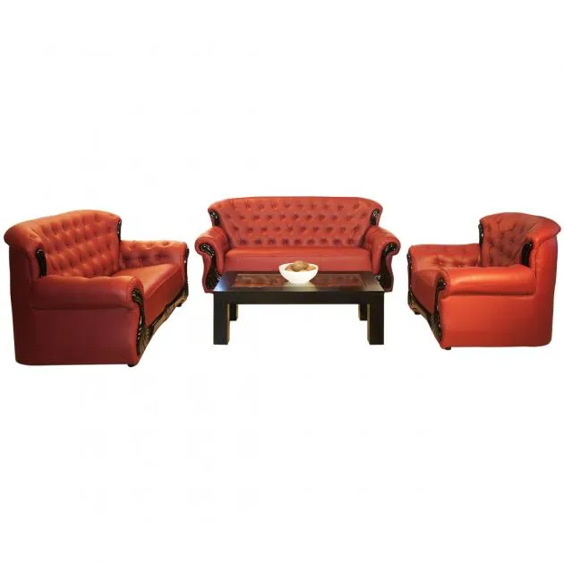 Kingston Sofa - Maroon Colour PVC