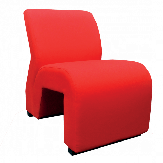 H Type Single Lobby Chair - LBC03 - Red