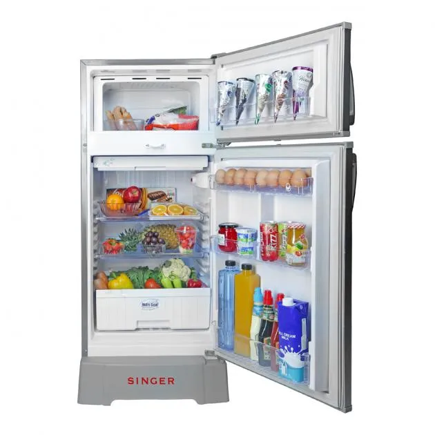Singer GEO Refrigerator - 2 Doors, 185L (Silver)