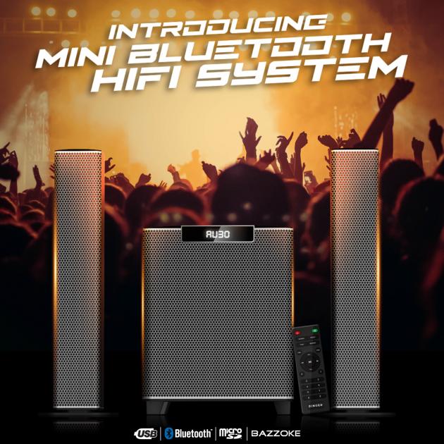 Singer Mini Hi-Fi System 2.1Ch, 70W, 25W x 2