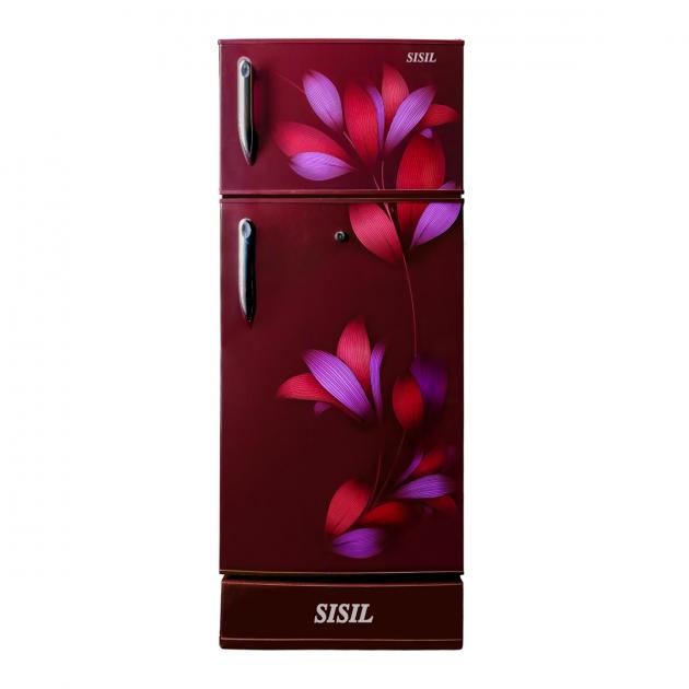 Sisil ECO Refrigerator - 2 Doors, 185L (Floral Red)