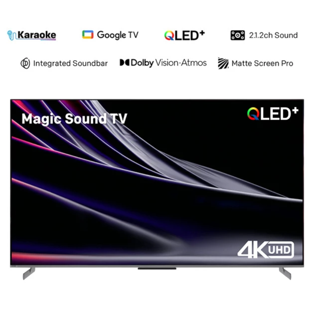 Singer 75" 4K HDR QLED Google TV With AI KARAOKE - SLE75G6E