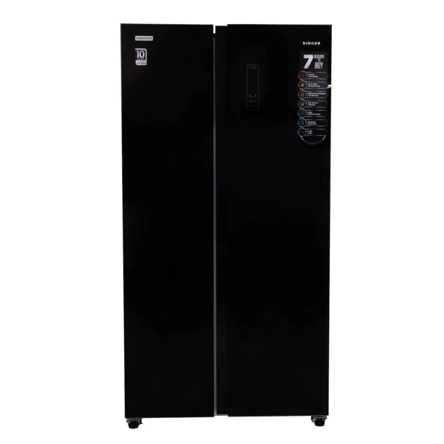 SINGER Inverter Side-By-Side Refrigerator - 514L Capacity