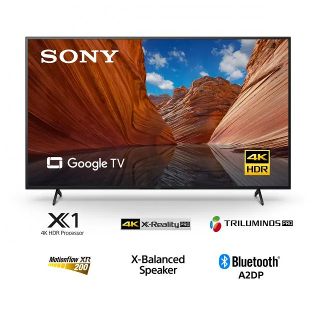 Sony 55" X80J - 4K Ultra HD, HDR, Google Smart TV