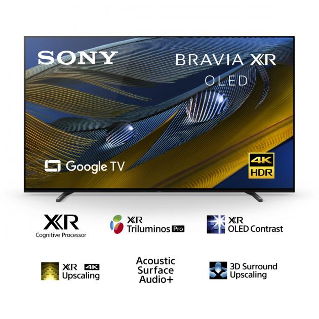 Sony 65" A80J - BRAVIA XR, OLED, 4K Ultra HD, HDR, Google Smart TV
