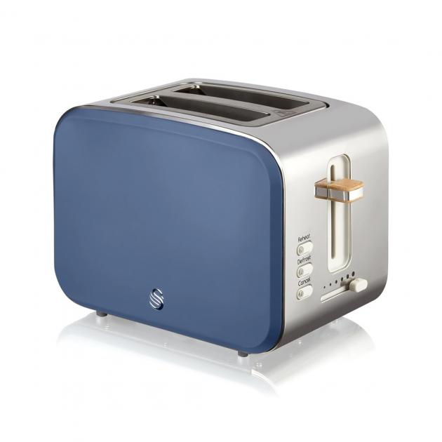 Swan 2 Slice Nordic Style Toaster ST14610BLUN (Blue)