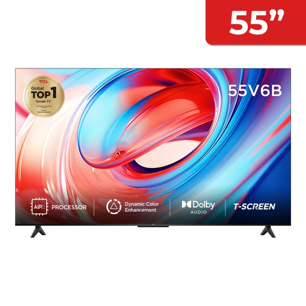 TCL 55" 4K HDR  Google TV - TCL55V6B