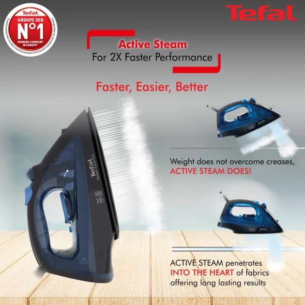 Tefal Steam Essential Steam Iron 1200W - (TF-SI-ESS-242)