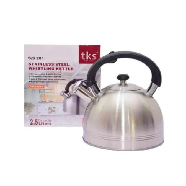 TKS 2.5L Whistling Kettle Brushed (TKS-2054-B)