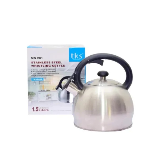 TKS 1.5L Whistling Kettle Brushed (TKS-2058-B)