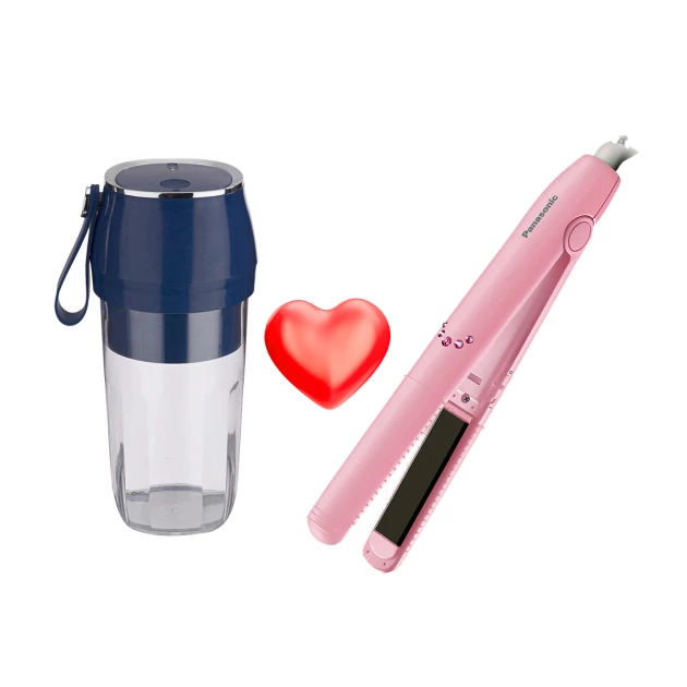 Unic Rechargeable Portable Blender (LB6027) + Panasonic Hair Straightener EH-HV11 (Valentine-Bundle-2025-001)