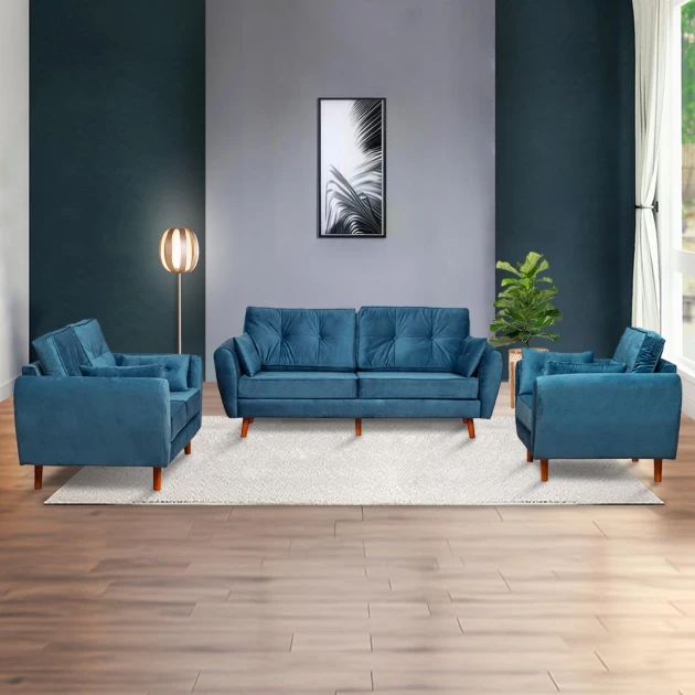 Danish Sofa (Blue) - WF-DANISH-BU-S