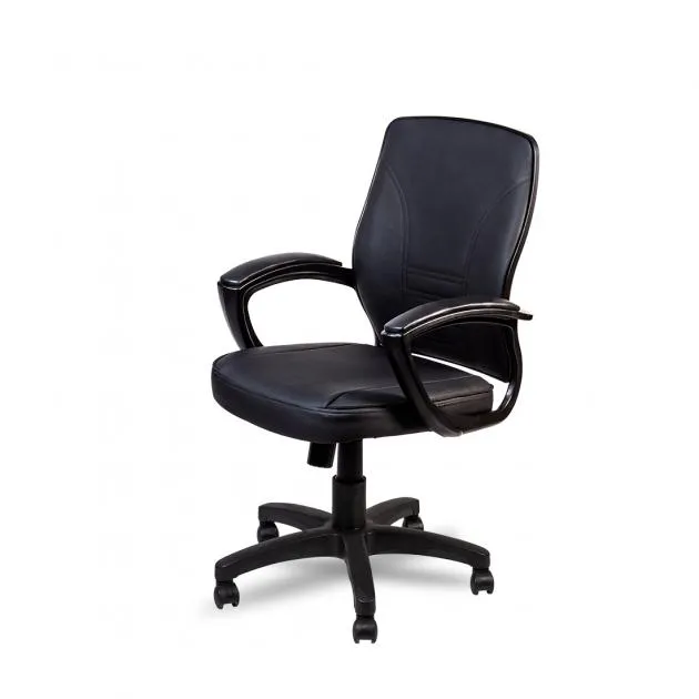 PVC Low Back Chair L021-BL-S - Black