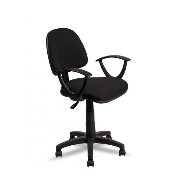 Fabric Typist Chair T009-BL-S - Black