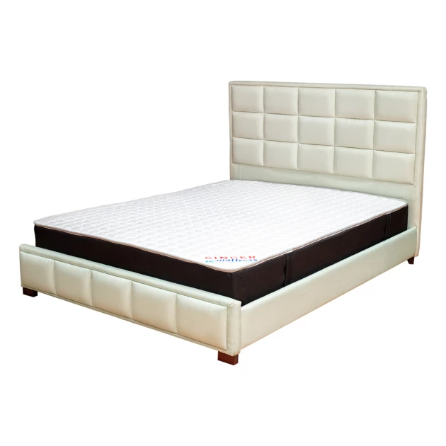 Kerry Queen Size Bed  - Beige (WF-KRY-BDQ-BG-S)