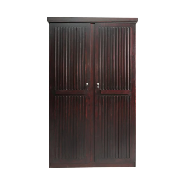 Oxford 2 Door Wardrobe - Dark Maroon (WF-OXFORD-2WD-S)