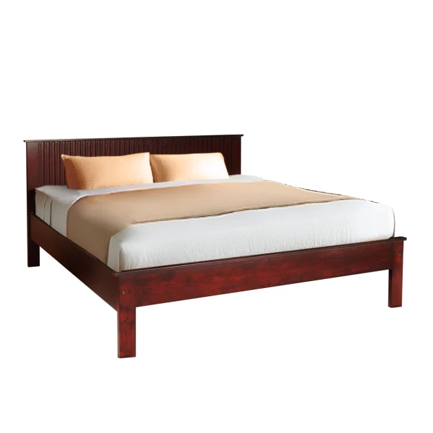 Oxford Bed - Dark Maroon - 75"x60" (WF-OXFORD-75X60-S)