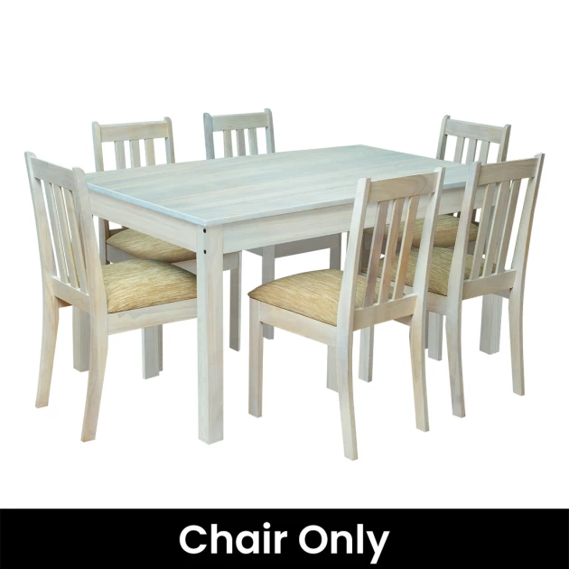 Regal Dining Set - Chair Only (Whitewash Color) - WF-REGAL-CHR-WW-S