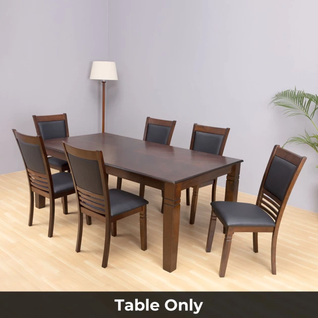 Delphi Dining Table - 6 Seater - Table Only (Dark Cherry) - WFI-DELPHI-TBL-S