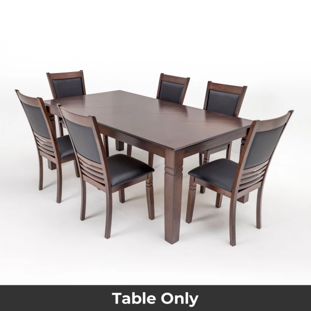 Delphi Dining Table - 6 Seater - Table Only (Dark Cherry) - WFI-DELPHI-TBL-S