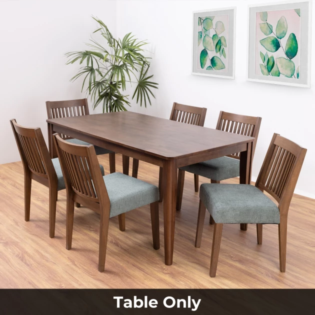 Lyon Dining Table - 6 Seater - Table Only (Walnut) - WFI-LYON-TBL-S