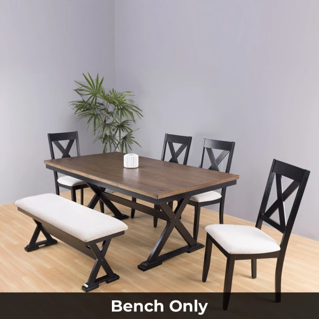 Marcy Dining Bench - 6 Seater - Bench Only (Black) - WFI-MARCY-BENCH-S