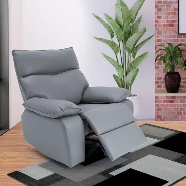 Wendy Electric Recliner 1-Seater Sofa (Grey) - WFI-WENDY-GR-S