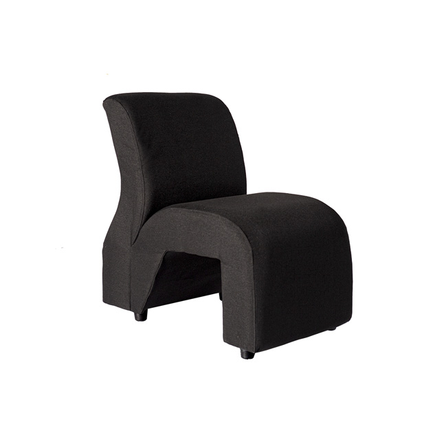 H Type Single Lobby Chair - WFL-LBC03-BL-S (Black)