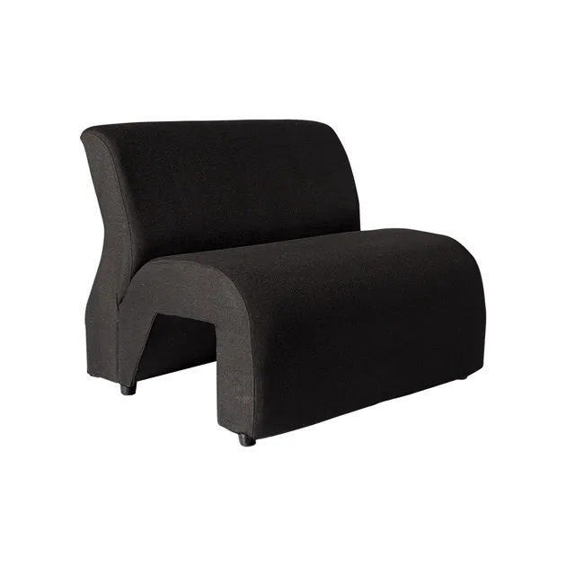 H Type Double Lobby Chair - WFL-LBC04-BL-S (Black)