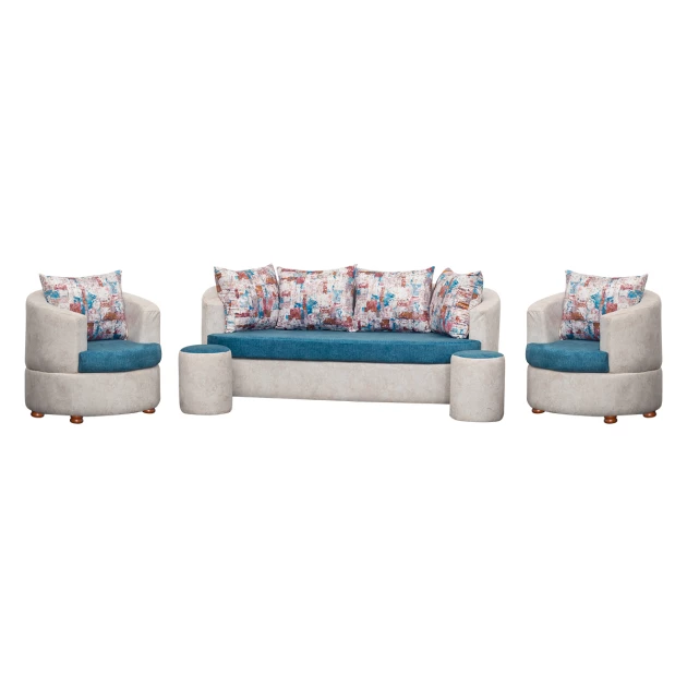 Ritz Sofa (Beige & Blue) - WFL-RITZ-01-S