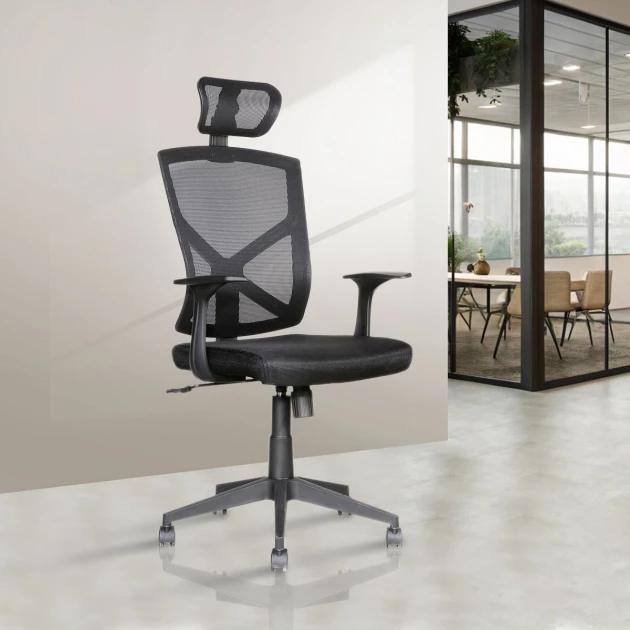 Mesh High Back Chair H002-BL-S - Back