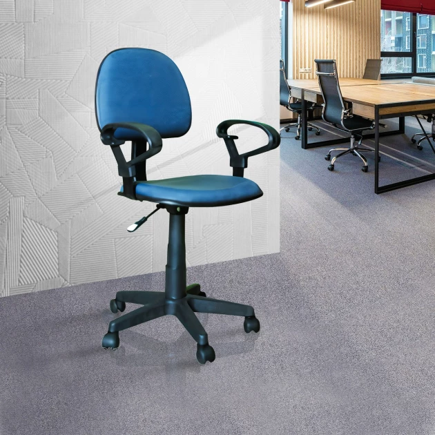 Fabric Typist Chair T001-BU-S - Blue