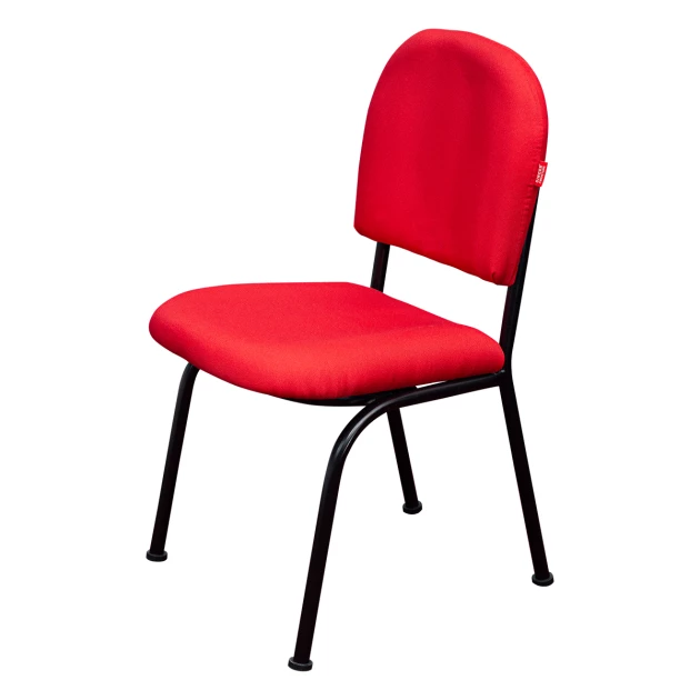 Fabric Visitor Chair Without Arms - Red (WFL-SOC-V010-RD-S)