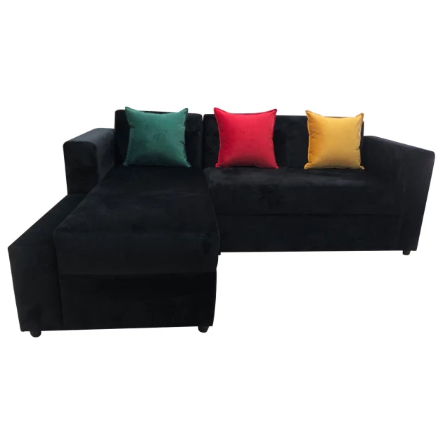 Sydney L Shape Sofa (Black) - WFL-SYDNEY-BL-S