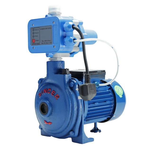 Singer Domestic Water Pump - 75Ft, 1" X 1", 0.75HP, Pressure Controller