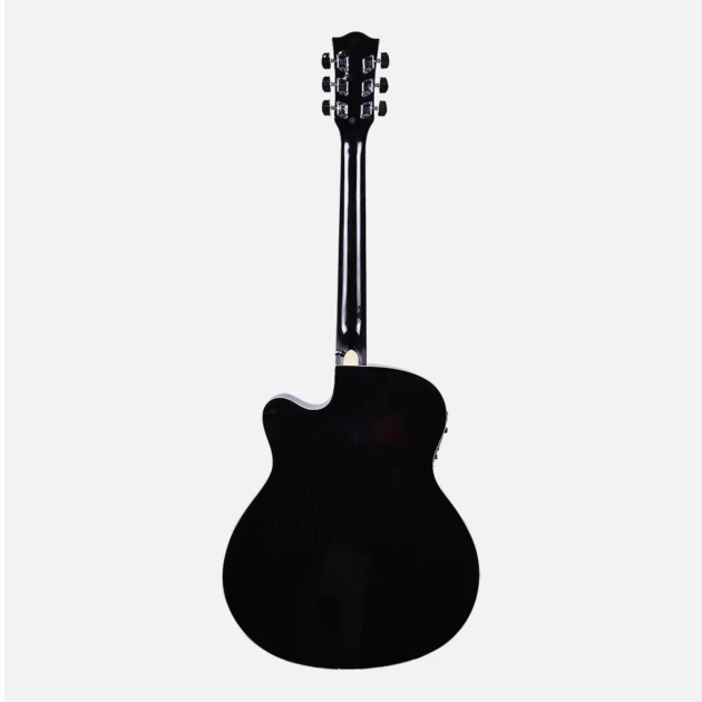 Kadence Frontier Guitar Semi Acoustic 40" EQ Guitar Black (Y-KF-BG10)