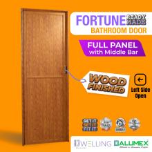 ALUMEX Fortune Bathroom Door Full Aluminium Panel With Mullion - Left Opening (ALU-FOR001WF001L)